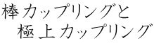 棒カップリングと 　極上カップリング